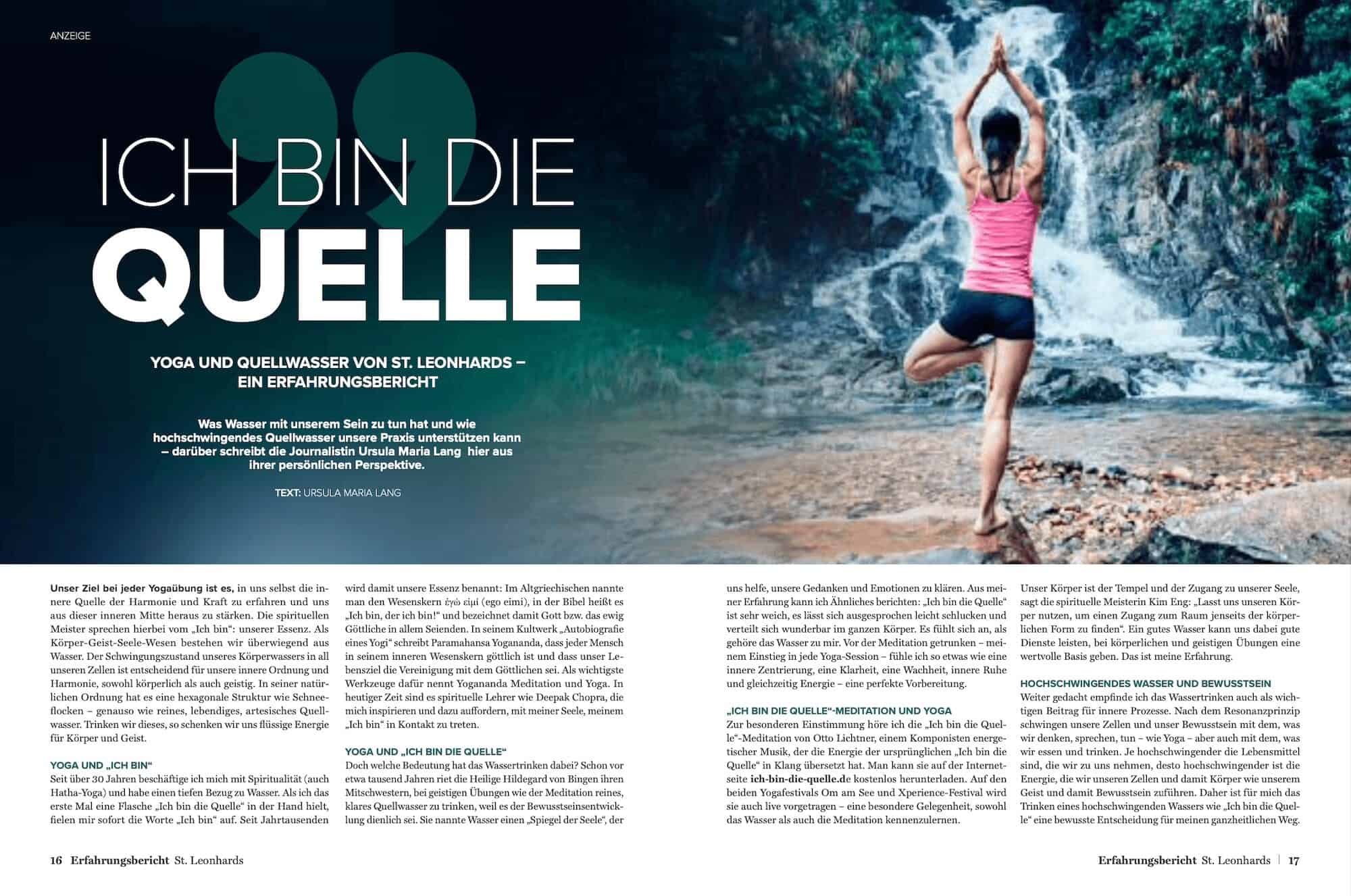 Yoga World Artikel